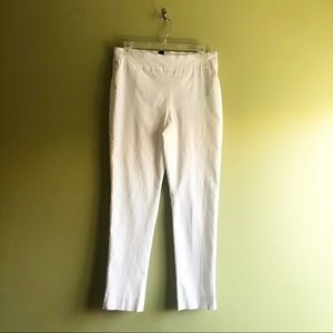 Chico’s white So Slimming ankle pants size 8